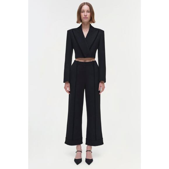 Simkhai Cassian Cropped Blazer in Black 6 - Picture 2 of 6